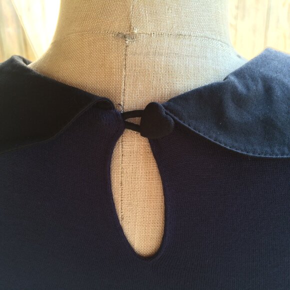 Erin Featherston for Target navy babydoll dress heart buttons NWT size 1 - Picture 4 of 6